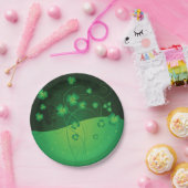 Glückliche Clover Paper-Teller Pappteller (Party)