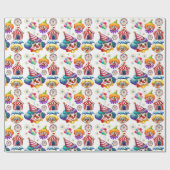 Glückliche Clowns Geschenkpapier (Flach)