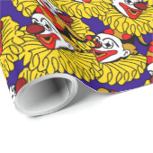 Glückliche Clowns überall Geschenkpapier (Rolleneckpunkt)