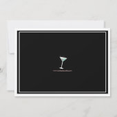 Glückliche Cocktail-Martini-Party Einladung (Rückseite)