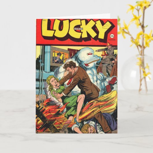 Glückliche Comic-Gruß-Karte Karte (Gelbe Blume)