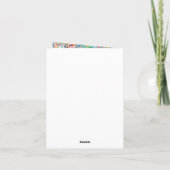 Glückliche Confetti-Punkte danken Ihnen Dankeskarte (Rückseite)