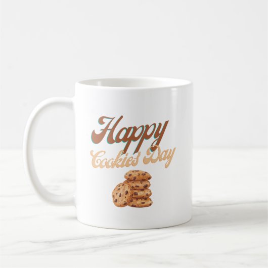Glückliche Cookies Tag, Nationaler Cookie Day Kaffeetasse (Links)
