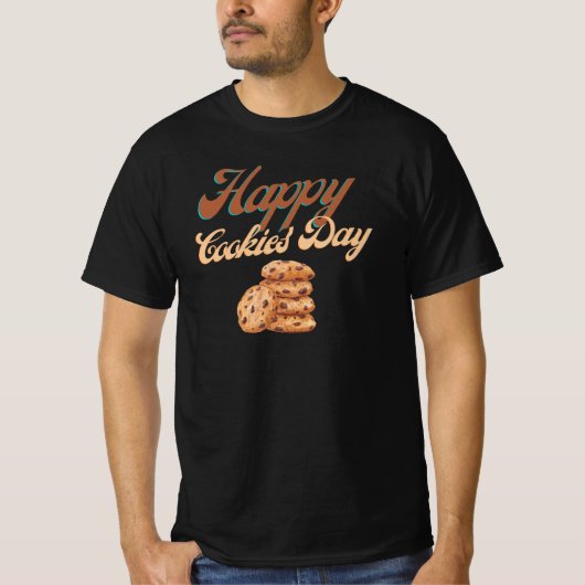 Glückliche Cookies Tag, Nationaler Cookie Day T-Shirt (Vorderseite)