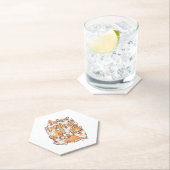 glückliche Corgi-Hunde Untersetzer (Vor Ort)