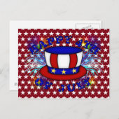 Glückliche Crackers vom 4. Juli Postkarte (Vorne/Hinten)