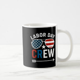 Glückliche Crew am Arbeitstag Patriot Happy Labour Kaffeetasse