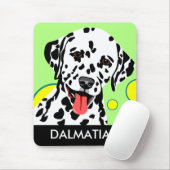 Glückliche Dalmatiner-Hund-Mauspads Mousepad (Mit Mouse)
