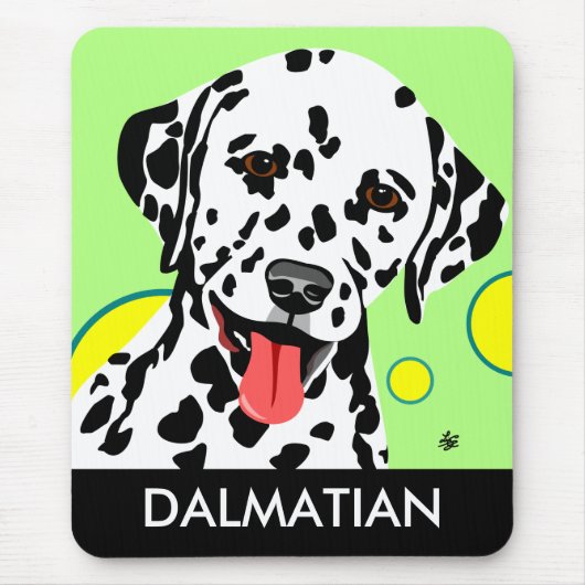 Glückliche Dalmatiner-Hund-Mauspads Mousepad (Vorne)