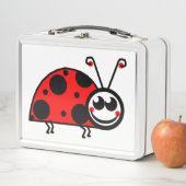 Glückliche Dame Bug Metall Lunch Box (Beispiel)
