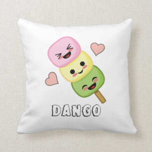 Glückliche Dango-Klöße Kissen