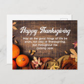 glückliche Danksagung Segnungen Moderner Urlaub Postkarte (Vorne/Hinten)