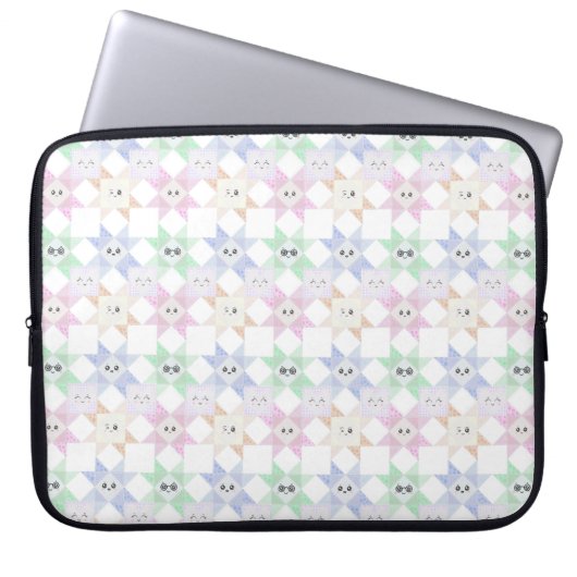 Glückliche Decke Laptopschutzhülle (Vorderseite)