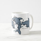 Glückliche Delphin-Tasse Kaffeetasse (VorderseiteRechts)