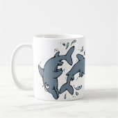 Glückliche Delphin-Tasse Kaffeetasse (Links)