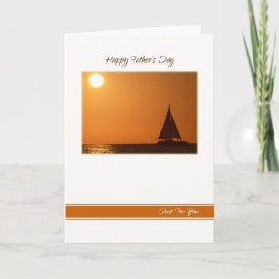 Glückliche der Vatertags-Segelboot-Karte Karte