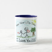 Glückliche der Vatertags-Tasse Tasse (Zentrum)