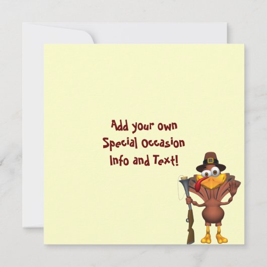 Glückliche die einladung (Rückseite)