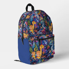 Glückliche Dinosaurier Bedruckter Rucksack