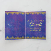 Glückliche Diwali aufschlussreiche Kerzen grüßend Karte (Innenseite)