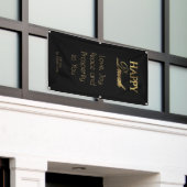 Glückliche Diwali elegante schwarze Banner (Äußeres Gebäude)