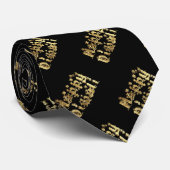 Glückliche Diwali elegante schwarze Krawatte (Gerollt)