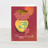 Glückliche Diwali Faltkarte Karte (Vorderseite)