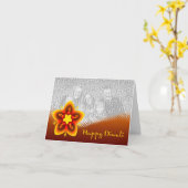 glückliche diwali Fotokarte Karte (Gelbe Blume)