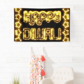 Glückliche Diwali gelbe goldene Banner (Insitu)