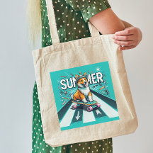 Glückliche Doggo Sommer-Tasche