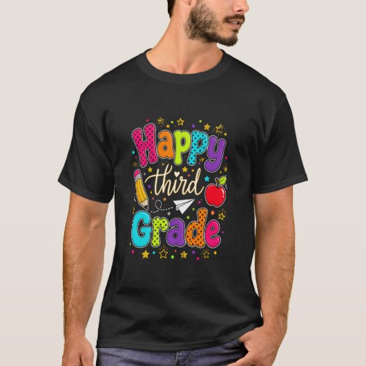Glückliche dritte Klasse T-Shirt (Vorderseite)