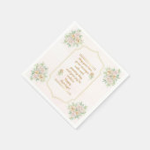 Glückliche Ehe! - Individuelle Papiertücher  Serviette (Ecke)