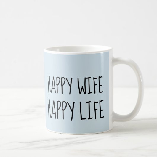 GLÜCKLICHE EHEFRAU GLÜCKLICH LEBEN Kaffeemübel Kaffeetasse (Rechts)