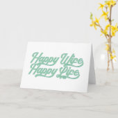 Glückliche Ehefrau glücklich Leben Muttertag | Gru Karte (Gelbe Blume)