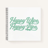 Glückliche Ehefrau glücklich Leben Muttertag | Not Notizblock (Vorderseite)