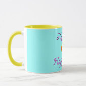 Glückliche Ehefrau-glückliche Leben-Gesichts-Tasse Tasse (Links)