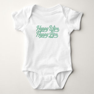 Glückliche Ehefrau glücklicher Muttertag Karosser Baby Strampler