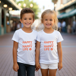 Glückliche Ehefrau, glückliches Leben - Funny Ehe Kleinkind T-shirt