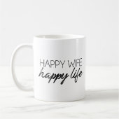 glückliche Ehefrau glückliches Leben Kaffeetasse (Links)