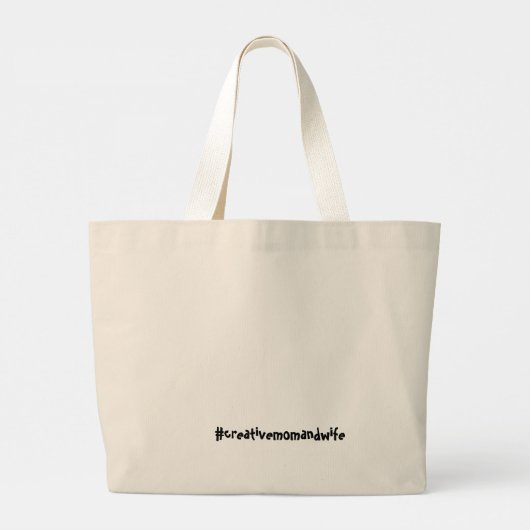 glückliche Ehefrau Mutter glücklich Leben Jumbo Stoffbeutel (Rückseite)