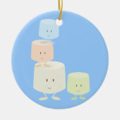 Glückliche Eibische Keramikornament (Vorne)