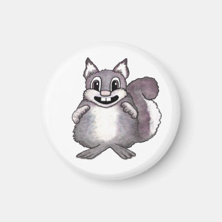 Glückliche Eichhörnchen-Cartoon-Zeichnung  Magnet
