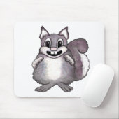 Glückliche Eichhörnchen-Cartoon-Zeichnung Mousepad (Mit Mouse)