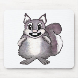 Glückliche Eichhörnchen-Cartoon-Zeichnung  Mousepad