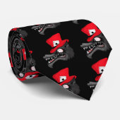 Glückliche einziger Wolf-Krawatte Krawatte (Gerollt)