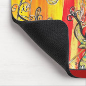 Glückliche Elefant-Parade Mousepad (Ecke)