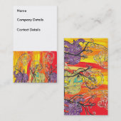 Glückliche Elefant-Parade-Visitenkarten Visitenkarte (Vorne/Hinten)