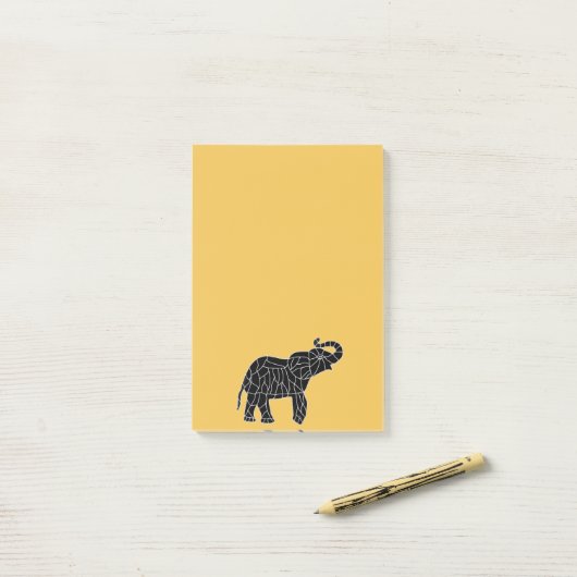 Glückliche Elefant Posten-it® Anmerkungen Post-it Klebezettel (Auf Schreibtisch)