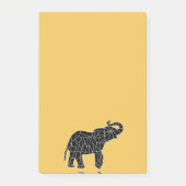Glückliche Elefant Posten-it® Anmerkungen Post-it Klebezettel (Vorderseite)
