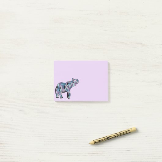 Glückliche Elefant Posten-it® Anmerkungen Post-it Klebezettel (Auf Schreibtisch)